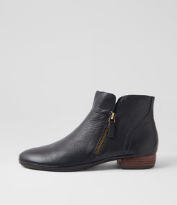RONELE DF NAVY DK BROWN HEEL LEATHER
