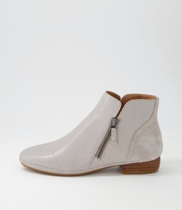 RONELE DF DK STONE LEATHER SUEDE