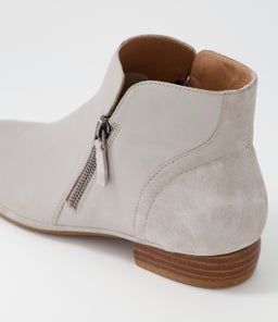 RONELE DF DK STONE LEATHER SUEDE