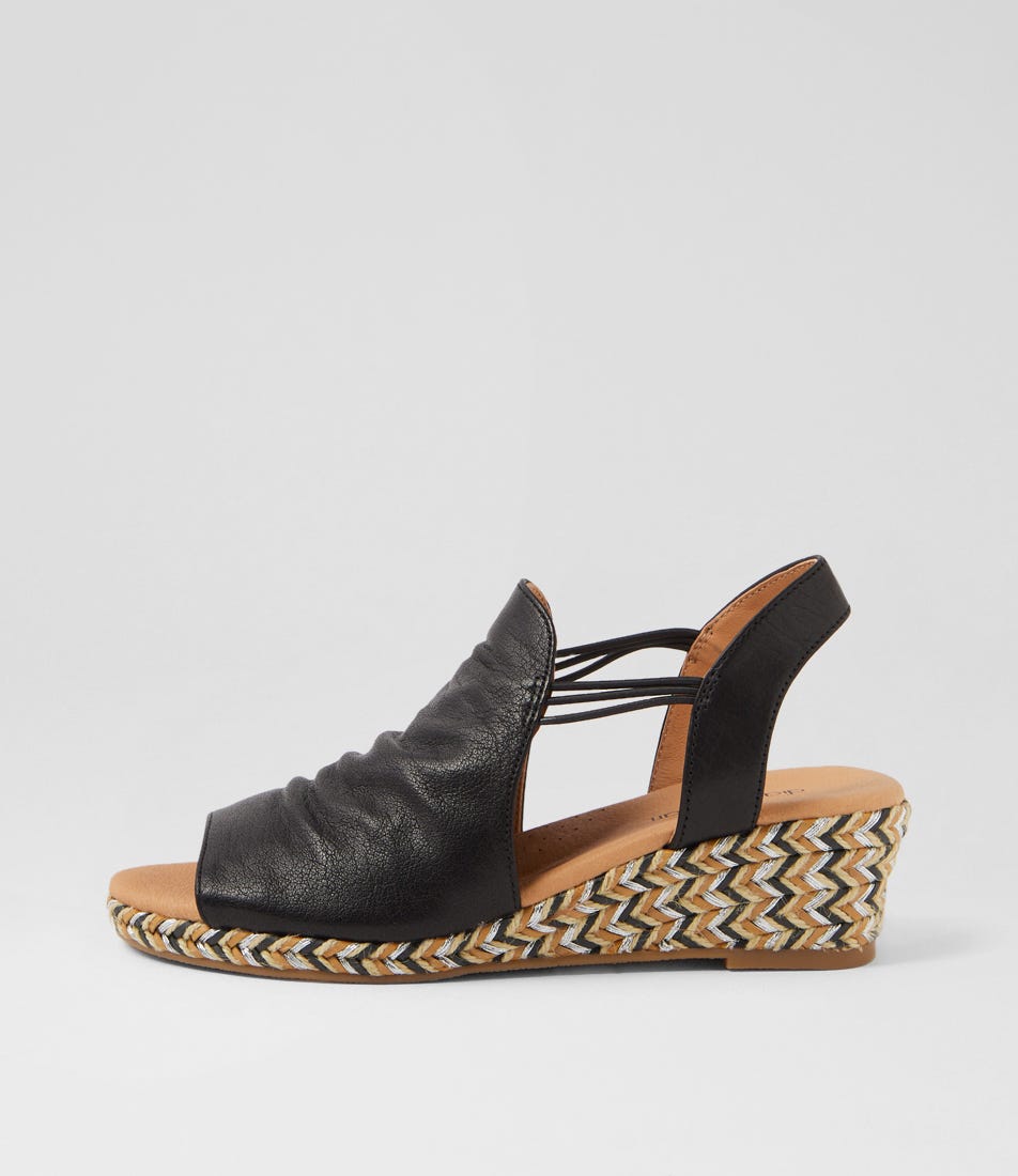 Hlensia Black Multi Rope Leather Sandals Hlensia Black Multi Rope Leather Sandals