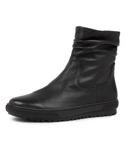 FARAH DF BLACK BLACK SOLE LEATHER