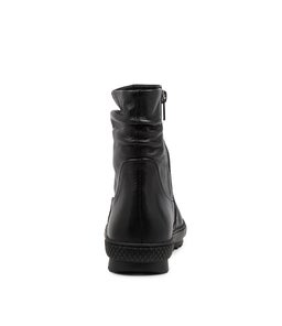 FARAH DF BLACK BLACK SOLE LEATHER