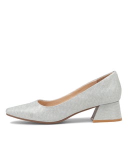 WANITA DF SILVER METALLIC SUEDE