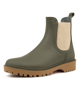 LAURINA DF OLIVE GUMBOOT