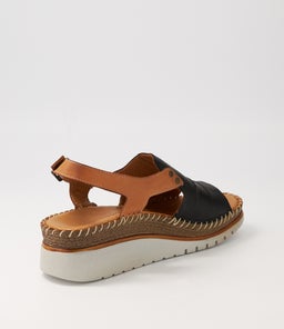 ILIANA DF BLACK TAN LEATHER