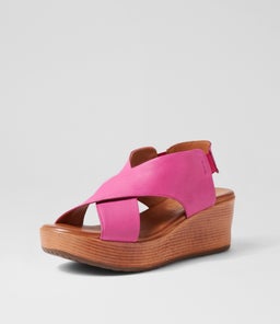 CARMEL2 DF FUCHSIA LEATHER