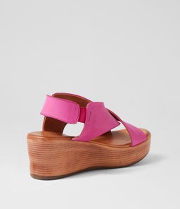 CARMEL2 DF FUCHSIA LEATHER