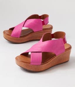 CARMEL2 DF FUCHSIA LEATHER
