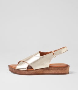 ANETT DF PALE GOLD LEATHER