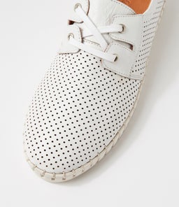 ARNIED DF WHITE WHITE SOLE LEATHER