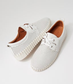 ARNIED DF WHITE WHITE SOLE LEATHER
