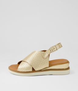 EMMAS DF PALE GOLD LEATHER