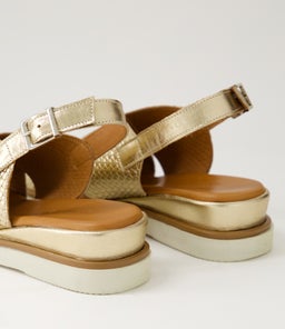 EMMAS DF PALE GOLD LEATHER