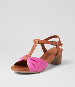 EMIN DF FUCHSIA TAN LEATHER