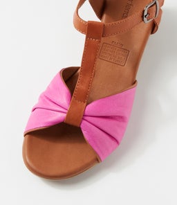 EMIN DF FUCHSIA TAN LEATHER