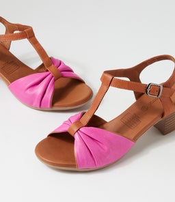 EMIN DF FUCHSIA TAN LEATHER