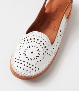 YOKO DF WHITE TAN LEATHER