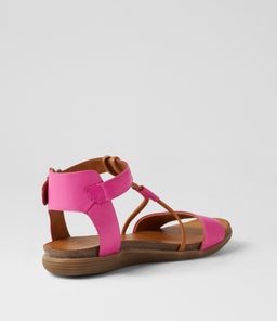 SAMINE DF FUCHSIA TAN LEATHER