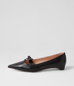 DULCIE DF BLACK BLACK HEEL LEATHER