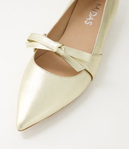 DULCIE DF PALE GOLD LEATHER