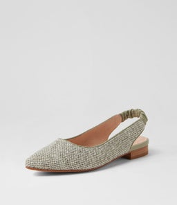 DIORAH DF SEAFOAM WOVEN LEATHER