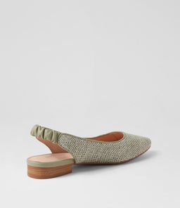 DIORAH DF SEAFOAM WOVEN LEATHER