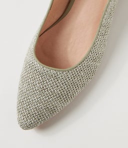 DIORAH DF SEAFOAM WOVEN LEATHER