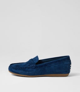 ELIAN DF NAVY SUEDE