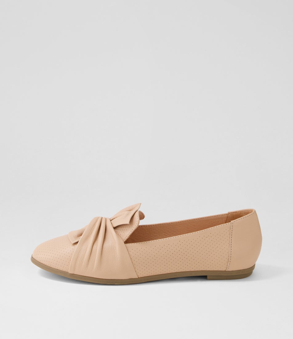 Lurnah Dark Nude Leather Loafers