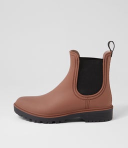 LAURINA2 DF CHOC BLACK SOLE GUMBOOT