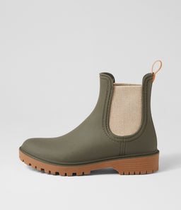 LAURINA2 DF OLIVE GUMBOOT