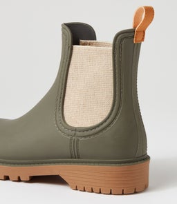 LAURINA2 DF OLIVE GUMBOOT