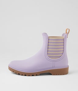 LAURINA2 DF LILAC STRIPE GUMBOOT