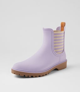 LAURINA2 DF LILAC STRIPE GUMBOOT