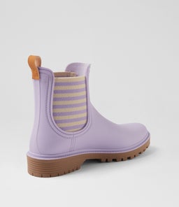 LAURINA2 DF LILAC STRIPE GUMBOOT