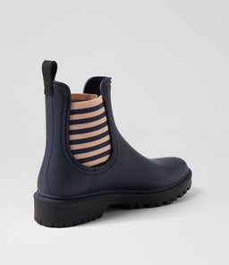 LAURINA2 DF NAVY STRIPE GUMBOOT