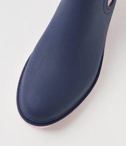 LAURINA2 DF MIDNIGHT BLUE FLORAL GUMBOOT