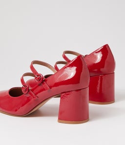 RAID DF DEEP RED PATENT LEATHER