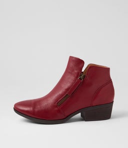 ZONER DF DK RED DK BROWN HEEL LEATHER
