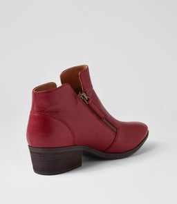 ZONER DF DK RED DK BROWN HEEL LEATHER