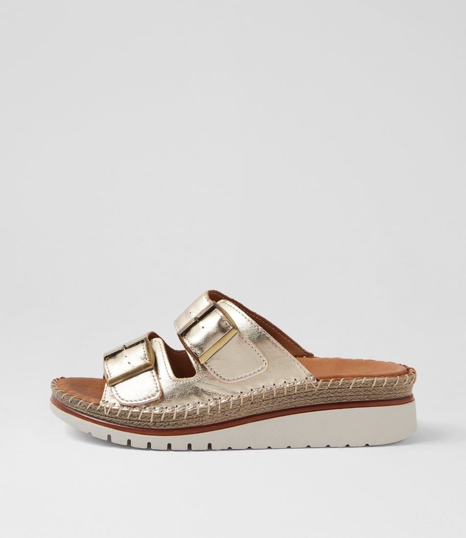 Isree Champagne Leather Sandals Isree Champagne Leather Sandals