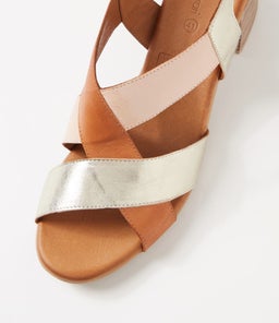 WEER DF PALE GOLD TAN MULTI LEATHER