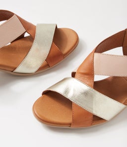 WEER DF PALE GOLD TAN MULTI LEATHER