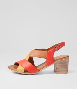 WEER DF CORAL YELLOW MULTI LEATHER