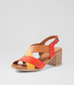 WEER DF CORAL YELLOW MULTI LEATHER