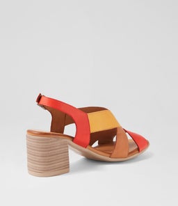 WEER DF CORAL YELLOW MULTI LEATHER