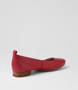 TATTIA DF DK RED LEATHER