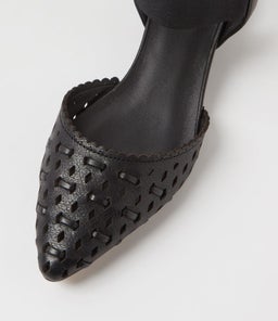 PARI DF BLACK LEATHER