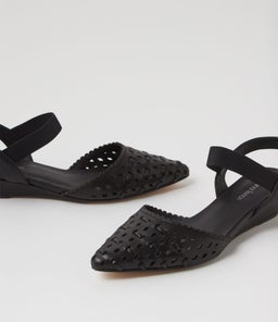 PARI DF BLACK LEATHER