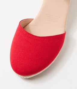 FALECIA DF RED CANVAS ELASTIC